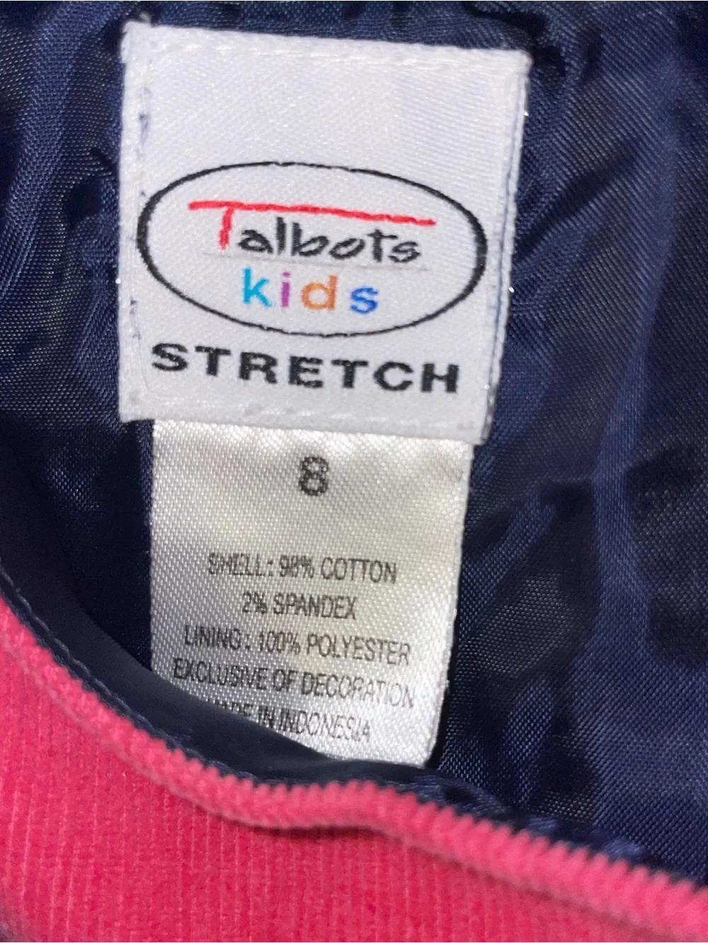 Talbots Navy Poncho &‎ corduroy dress SET -zippered back-retro